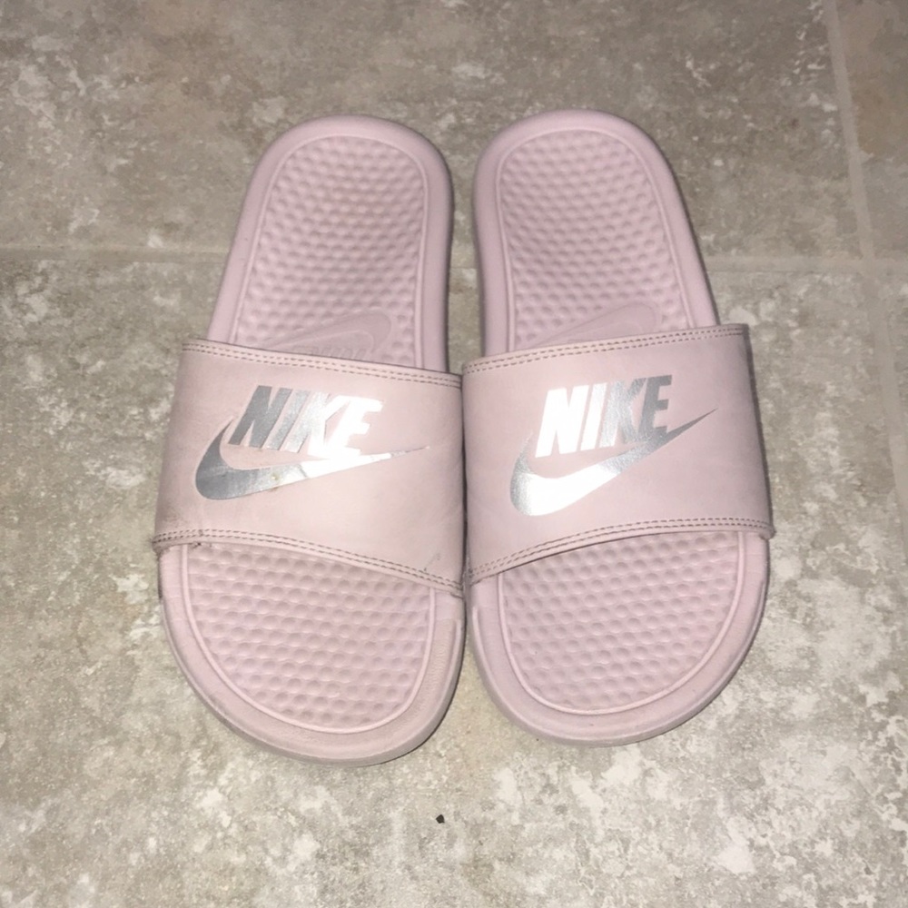Nike pink slides!
